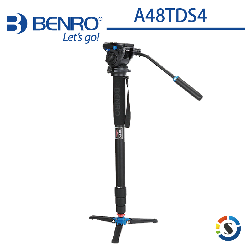 【BENRO百諾】鋁合金單腳架油壓雲台套組 A48TDS4 (停產)
