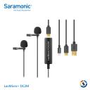 Saramonic楓笛 LavMicro+ DC2M 全向型手機、電腦雙頭領夾麥克風