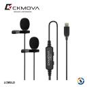 CKMOVA 全向電容式雙頭領夾式麥克風 LCM2LD(Lightning)