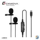 CKMOVA 全向電容式雙頭領夾式麥克風 LCM2CD(Type-C)